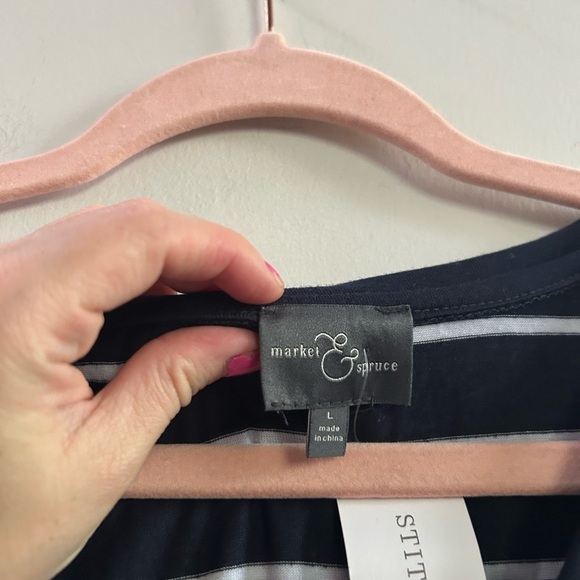 Stitch‎ fix market and spruce Spencer striped dress large - Picture 2 of 4